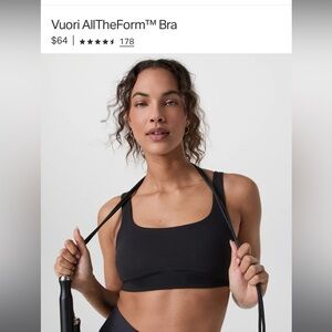 Vuori All the Form Bra size XS